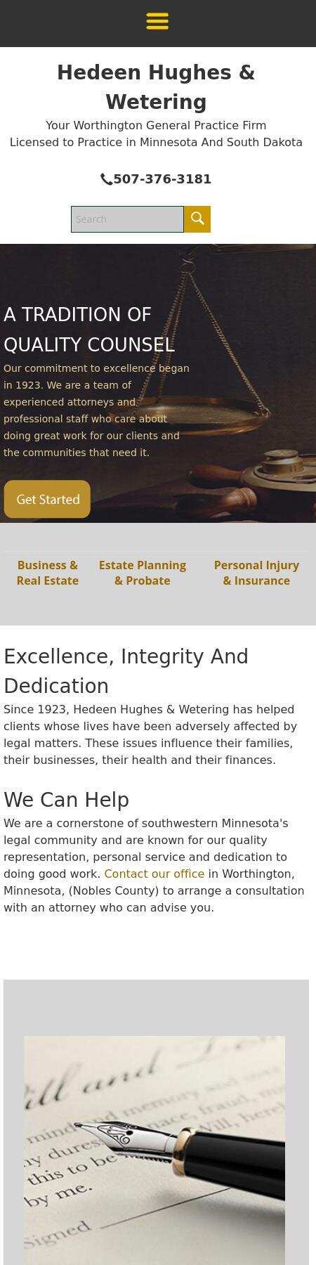 Hedeen, Hughes & Wetering - Worthington MN Lawyers
