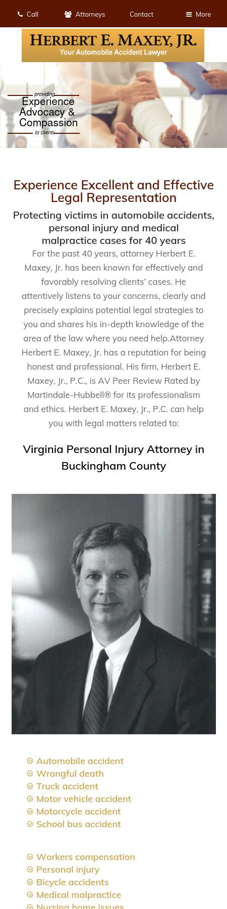 Herbert E. Maxey Jr., Attorney at Law - Buckingham VA Lawyers