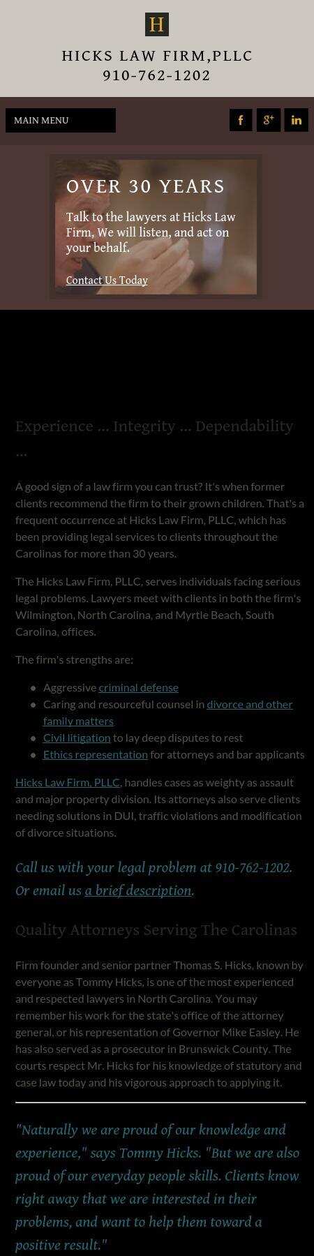 Hicks Law Firm, PLLC - Myrtle Beach SC Lawyers