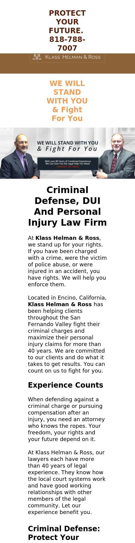 Klass Helman & Ross - Encino CA Lawyers