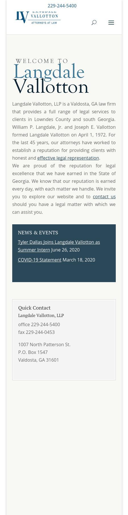 Langdale Vallotton, LLP - Valdosta GA Lawyers