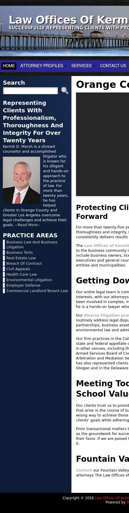 Law Offices of Kermit D. Marsh - Fountain Valley CA Lawyers