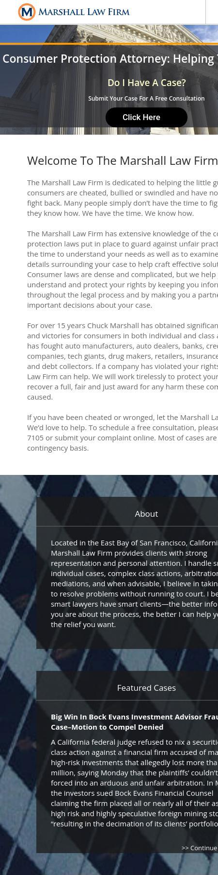 Marshall Law Firm - Walnut Creek CA Lawyers