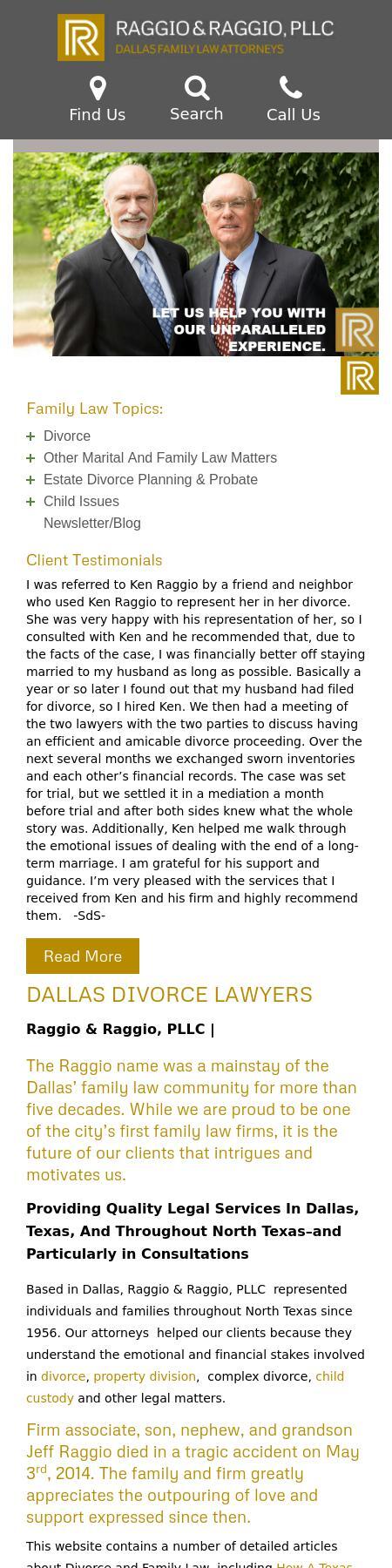 Raggio & Raggio, PLLC - Dallas TX Lawyers