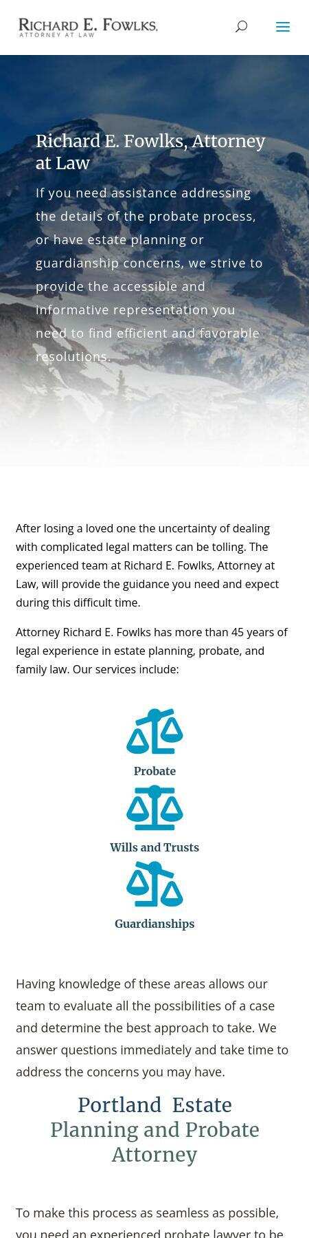 Richard E. Fowlks, Attorney at Law - Portland OR Lawyers