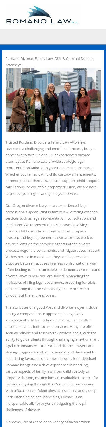 Romano Law, P.C. - Bend OR Lawyers