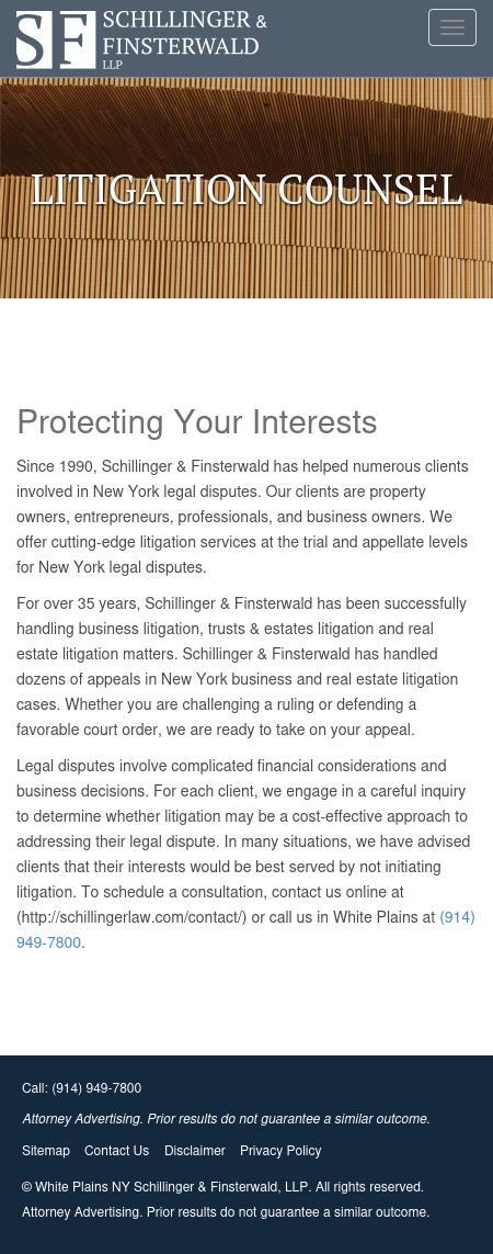 Schillinger & Finsterwald, LLP - White Plains NY Lawyers
