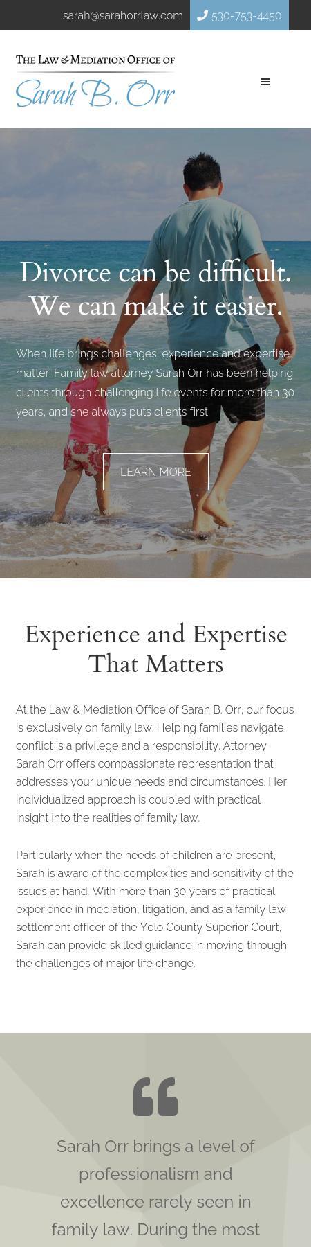 The Law & Mediation Office of Sarah B. Orr - Santa Barbara CA Lawyers
