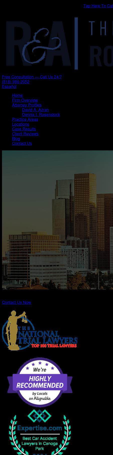 The Law Office of Rosenstock and Azran - Encino CA Lawyers