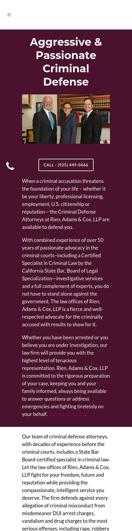 The Law Offices of Timothy B. Rien - Livermore CA Lawyers