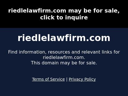 The Riedle Law Firm LLC - Indianapolis IN Lawyers