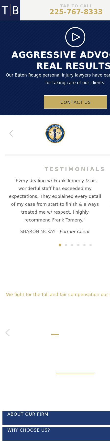 Tomeny Law Firm, APLC - Baton Rouge LA Lawyers