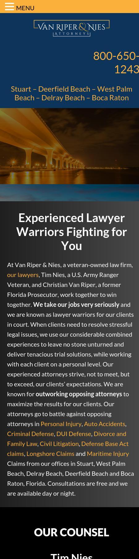 Van Riper & Nies Attorneys - West Palm Beach FL Lawyers