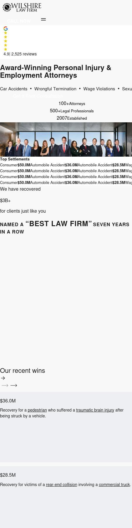 Wilshire Law Firm - San Diego CA Lawyers