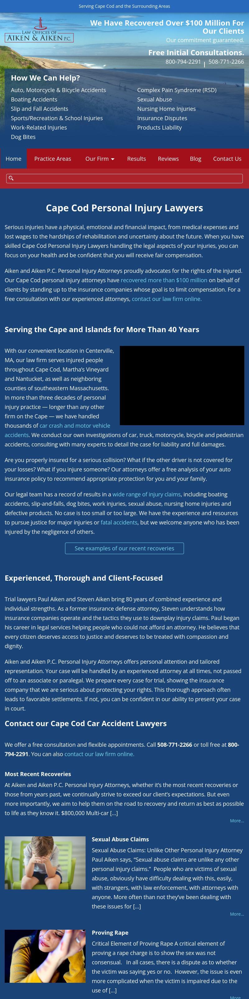 Aiken & Aiken P.C. - Hyannis MA Lawyers