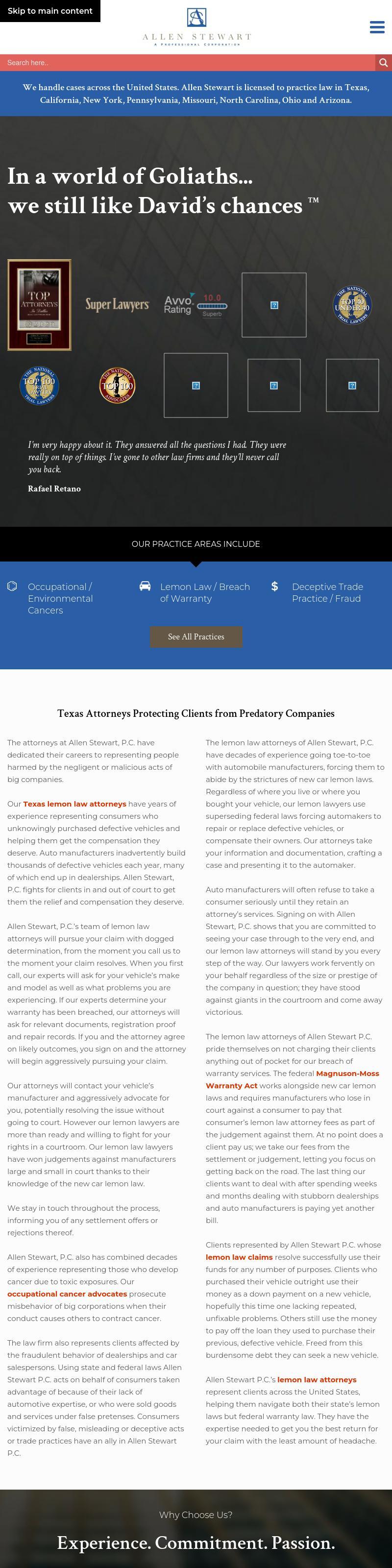 Allen Stewart, P.C. - Dallas TX Lawyers