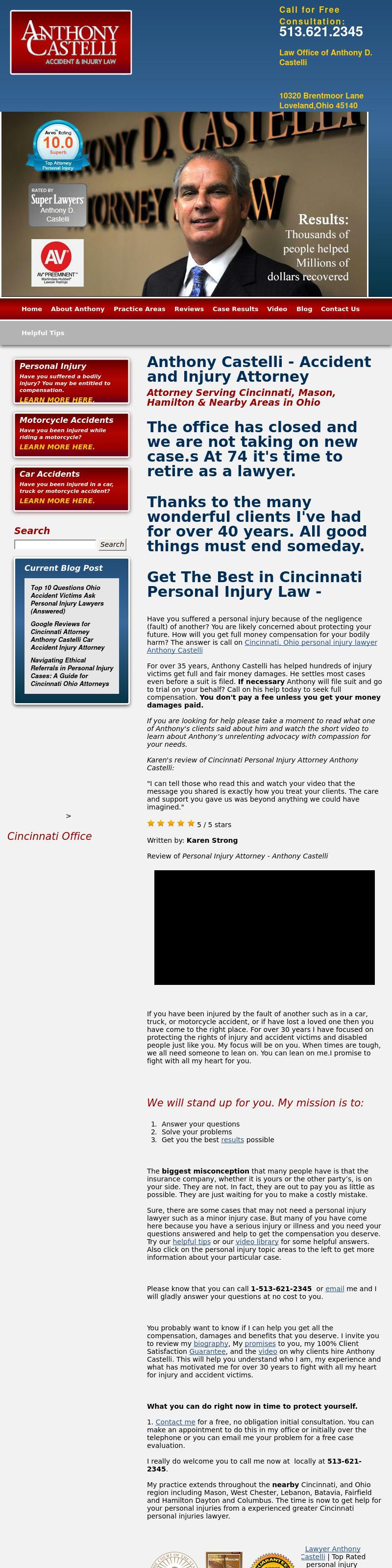 Anthony Castelli Attorney - Cincinnati OH Lawyers