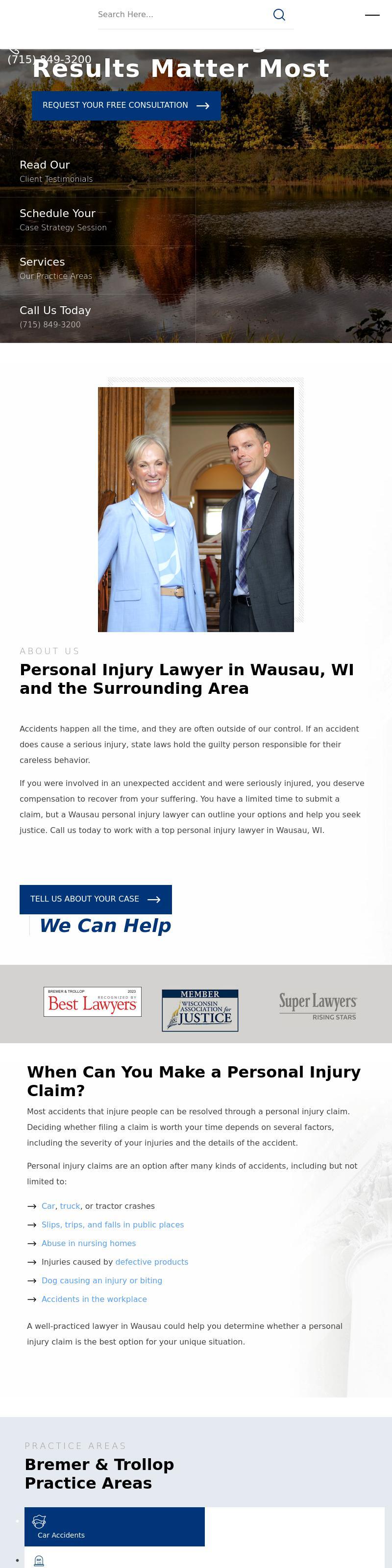 Bremer & Trollop Law Offices, S.C. - Marshfield WI Lawyers