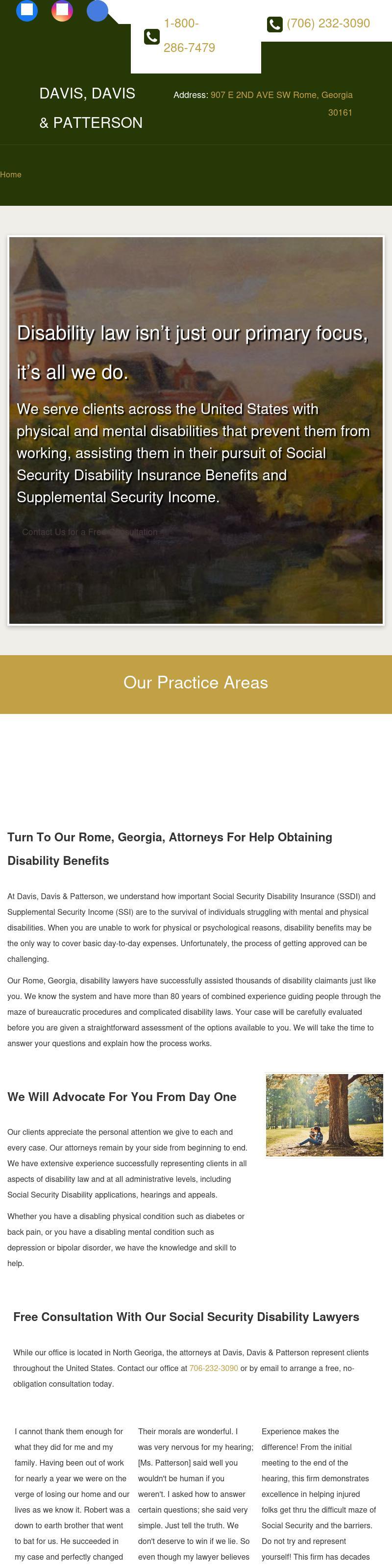 Davis, Davis & Patterson - Rome GA Lawyers