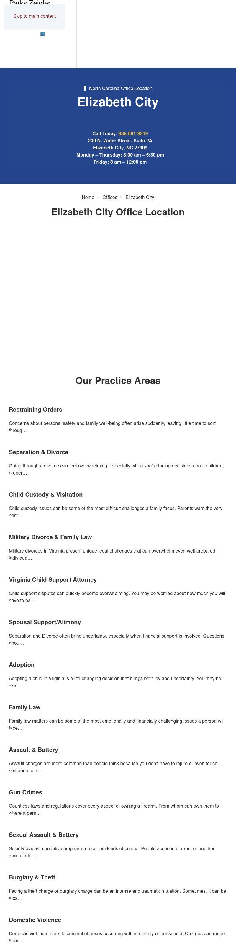 Parks Zeigler, PLLC -  Elizabeth City NC Lawyers