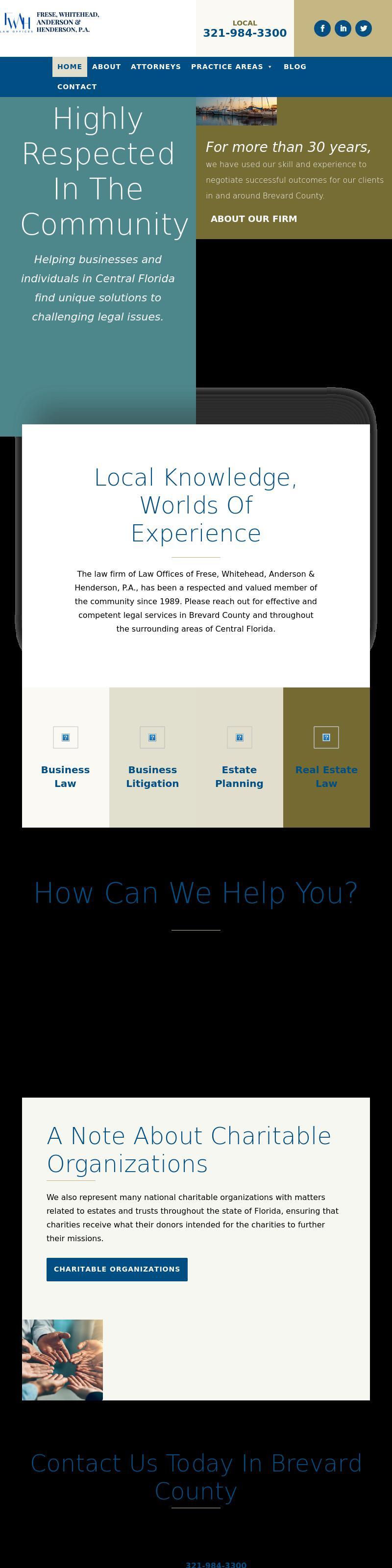 Frese, Hansen, Anderson, Anderson, Heuston & Whitehead, P.A. - Melbourne FL Lawyers