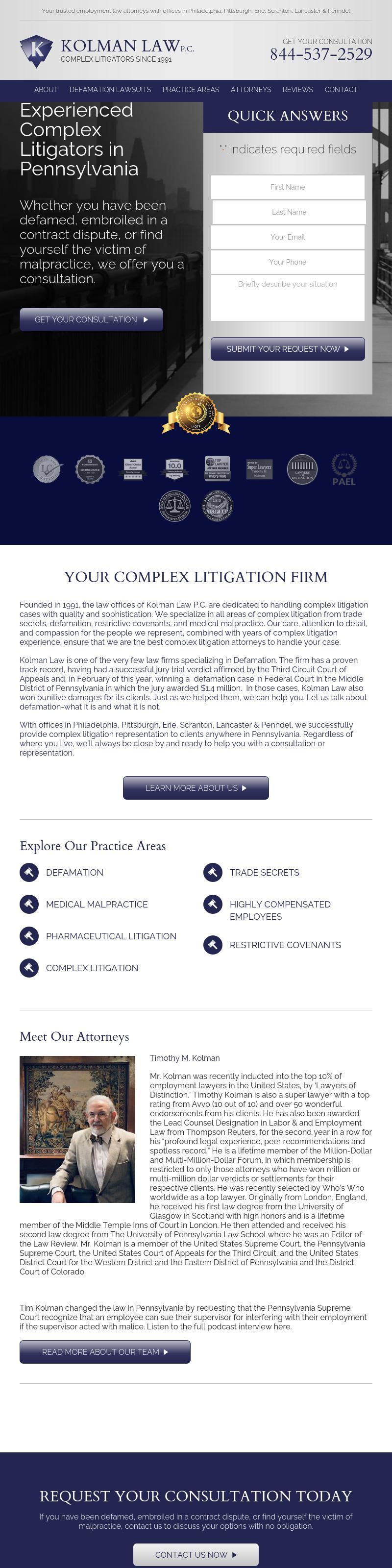 Kolman Ely, P. C. - Philadelphia PA Lawyers