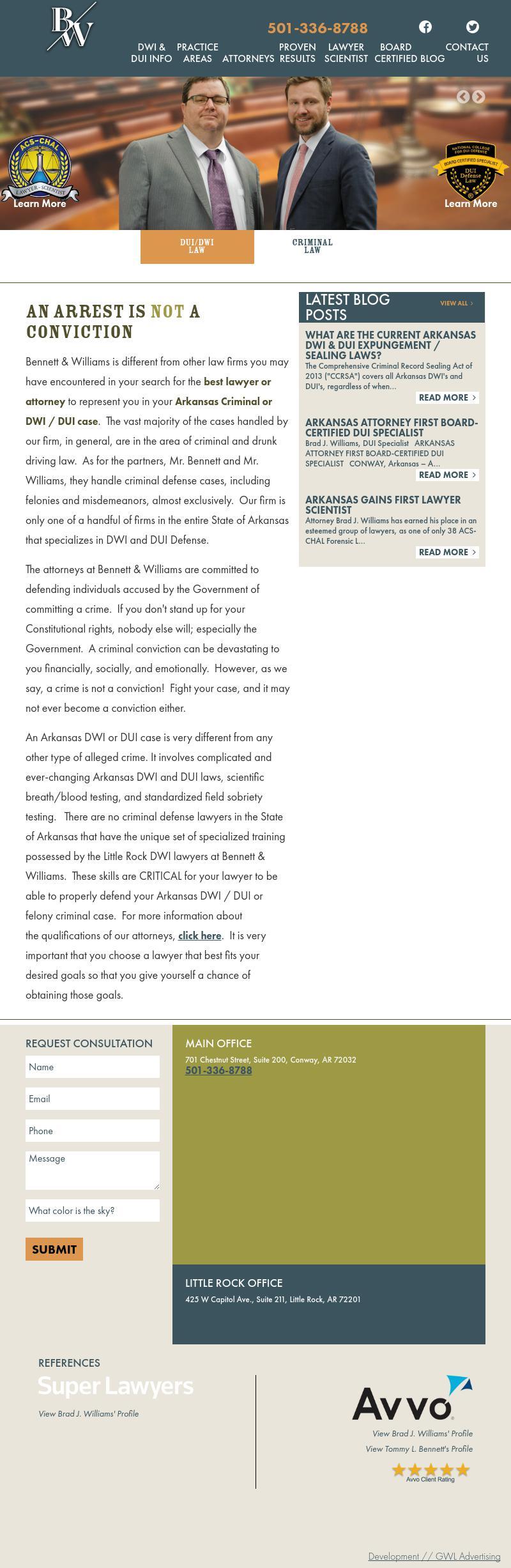 Law Offices of Bennett & Williams - Conway AR Lawyers