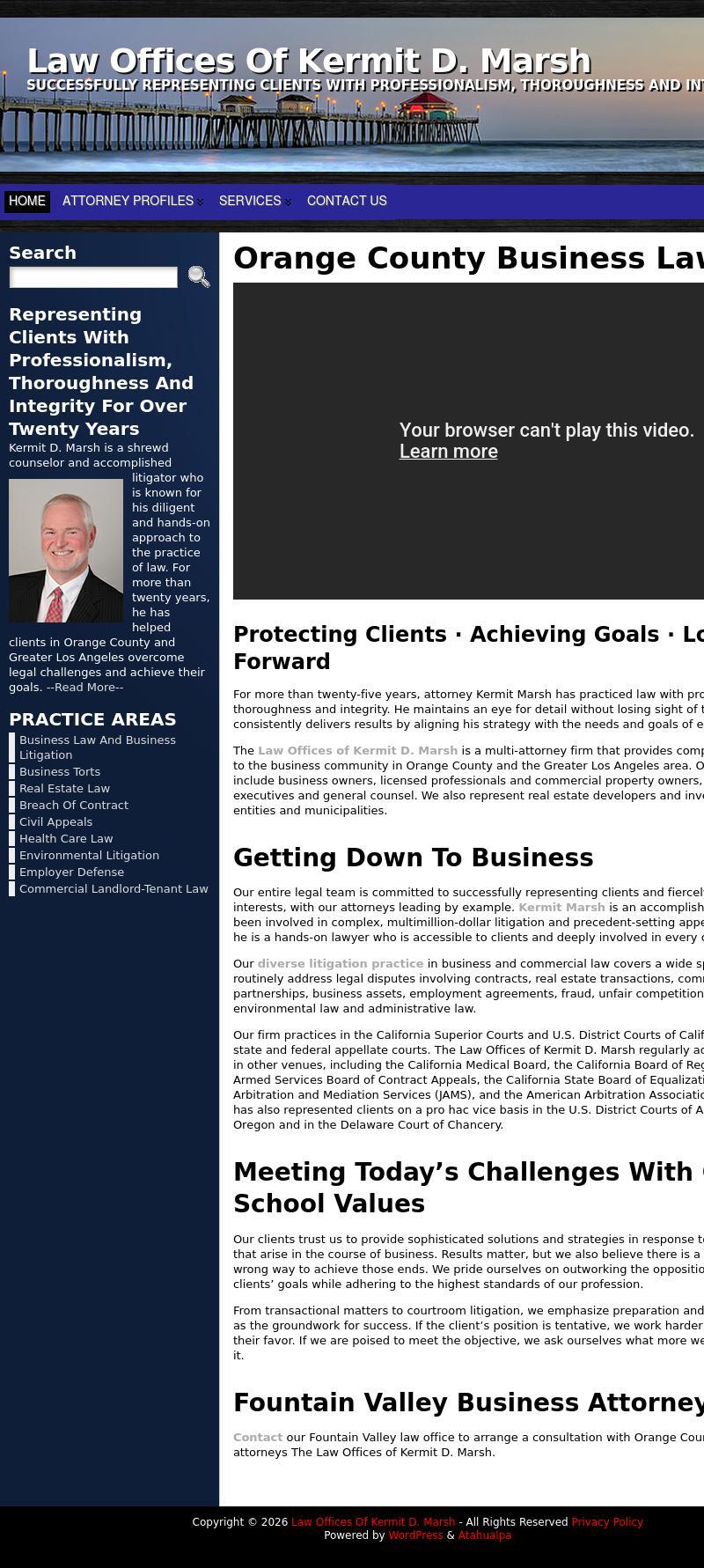 Law Offices of Kermit D. Marsh - Fountain Valley CA Lawyers