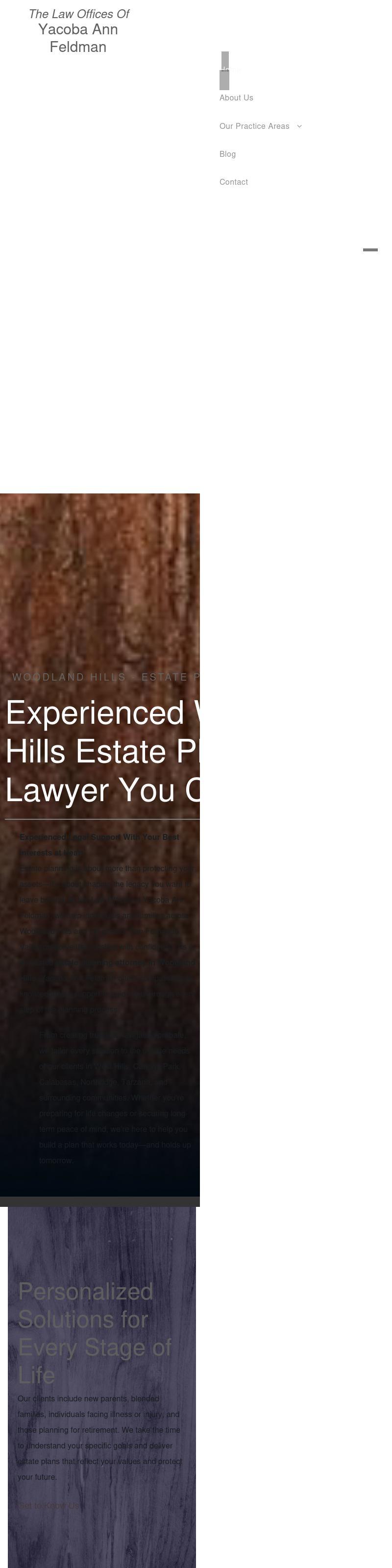 Law Offices of Yacoba Ann Feldman - Woodland Hills CA Lawyers