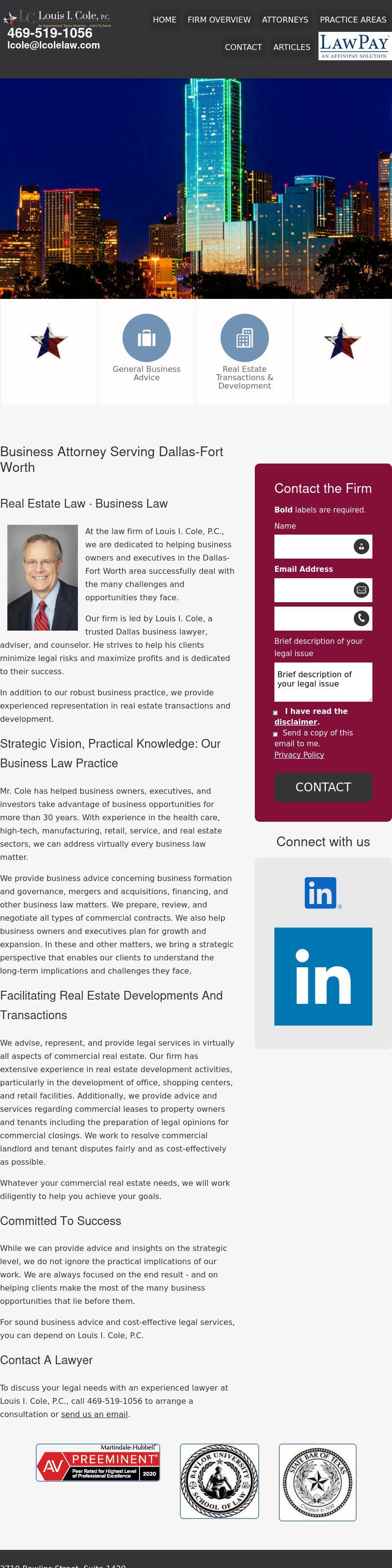 Louis I. Cole PC - Dallas TX Lawyers