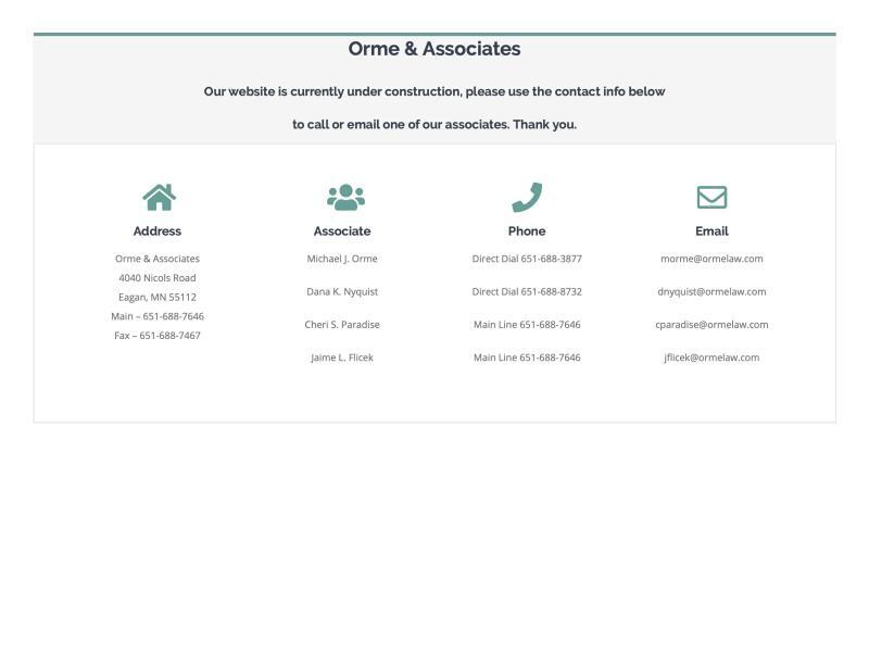 Orme & Associates, Ltd. - Eagan MN Lawyers