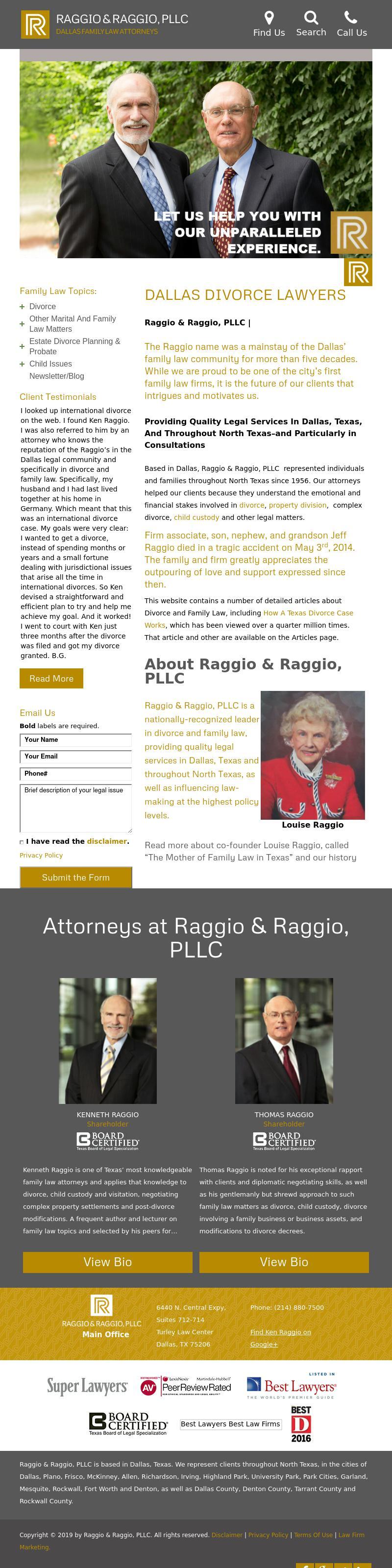 Raggio & Raggio, PLLC - Dallas TX Lawyers