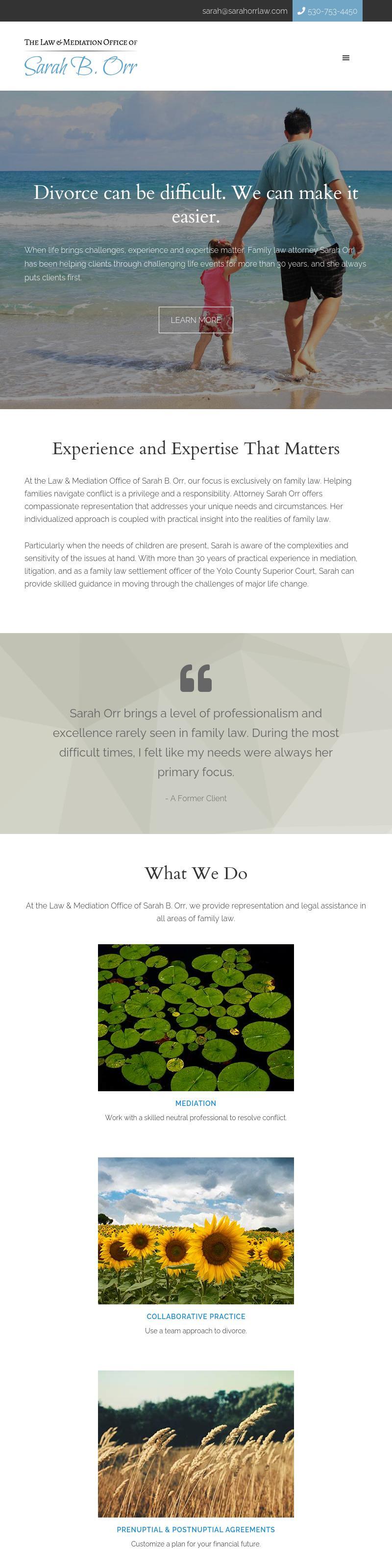The Law & Mediation Office of Sarah B. Orr - Santa Barbara CA Lawyers