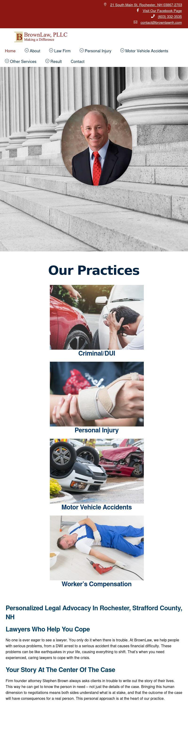 The Law Offices of Stephen C. Brown & Associates - Rochester NH Lawyers