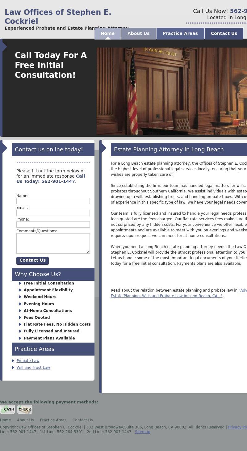 The Law Offices of Stephen E. Cockriel - Long Beach CA Lawyers