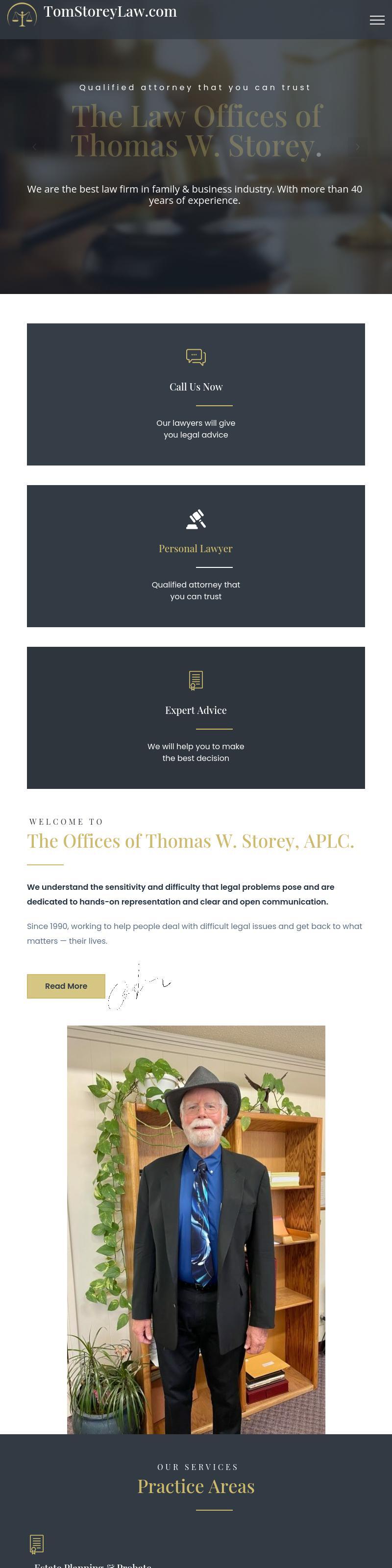 THE OFFICES OF THOMAS W. STOREY, APLC - El Centro CA Lawyers