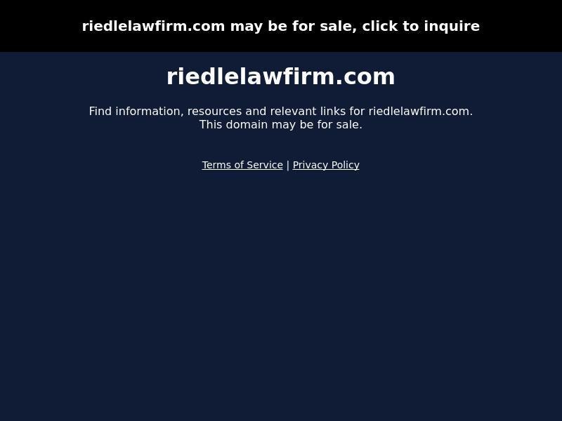 The Riedle Law Firm LLC - Indianapolis IN Lawyers