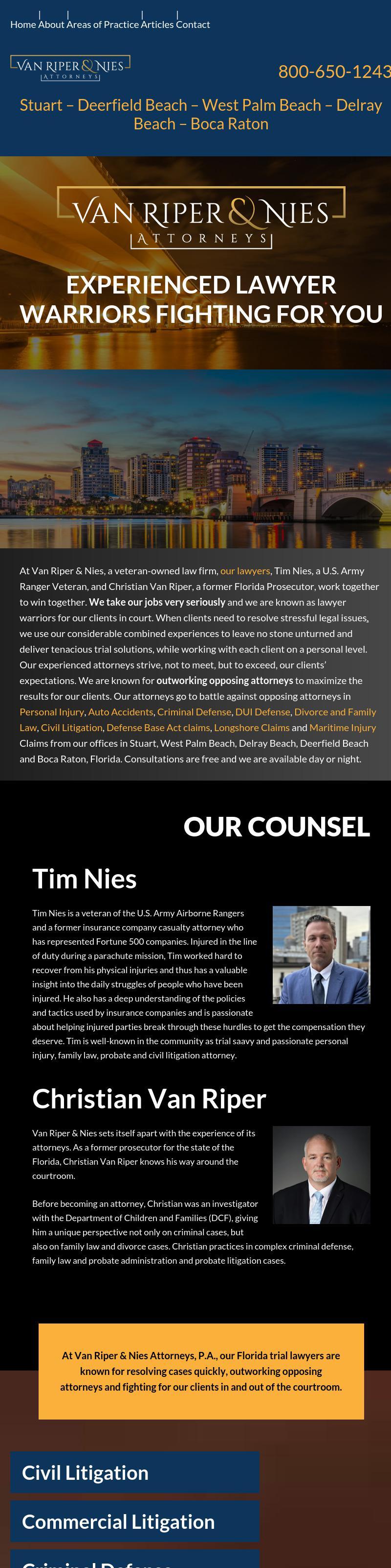 Van Riper & Nies Attorneys - West Palm Beach FL Lawyers