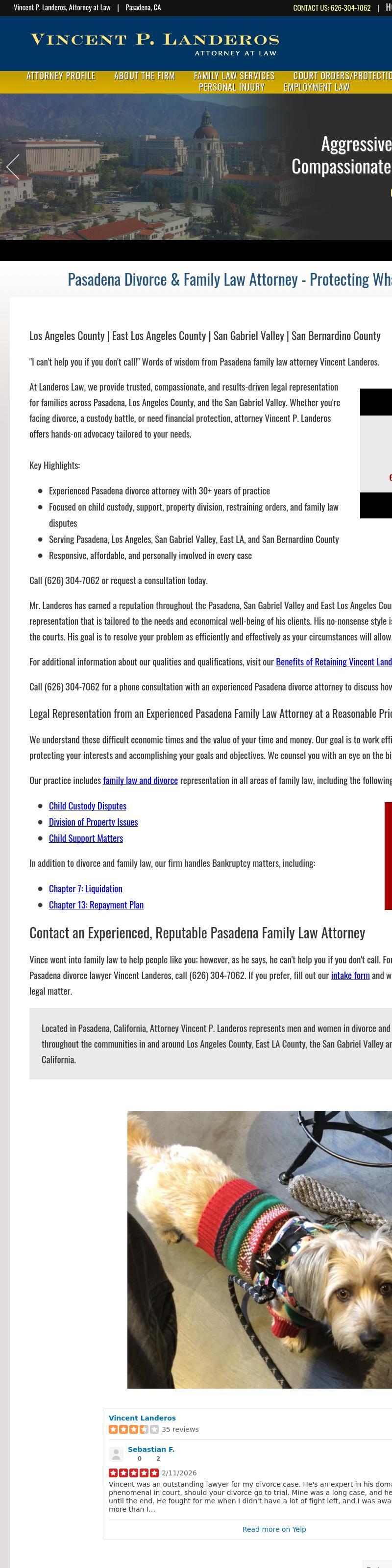 Vincent P. Landeros, Attorney at Law - Cerritos CA Lawyers